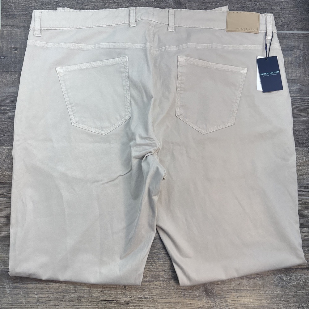 Peter Millar Crown 44X34 Crafted Wayfare 5 Pocket Pants Classic Stone $218 NEW - Picture 7 of 12
